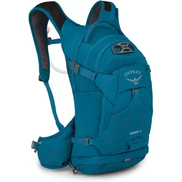 Osprey Raven 14L Womens Biking Backpack with Hydraulics Reservoir Waterfront Blue