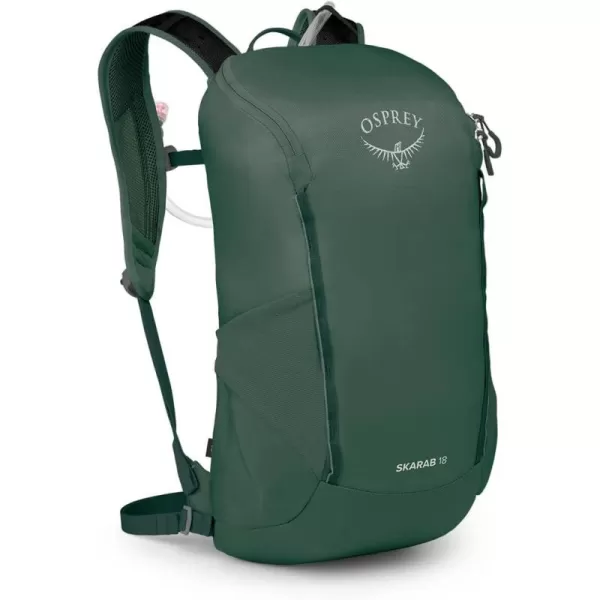 Osprey Skarab Mens Hiking Backpack with Hydraulics ReservoirTundra Green