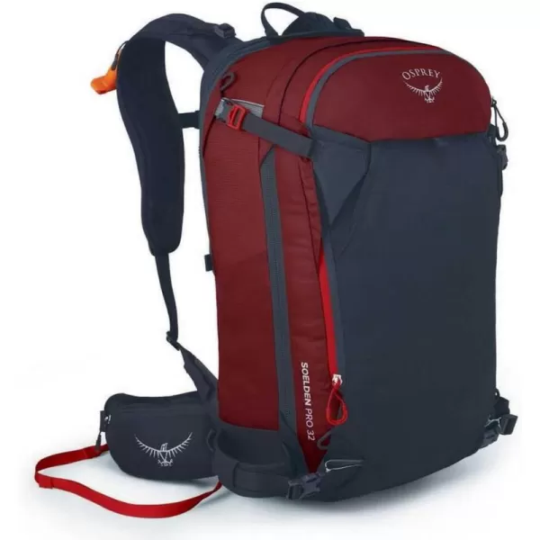 Osprey Soelden 42L Mens Ski and Snowboard Backpack BlackRed Mountain