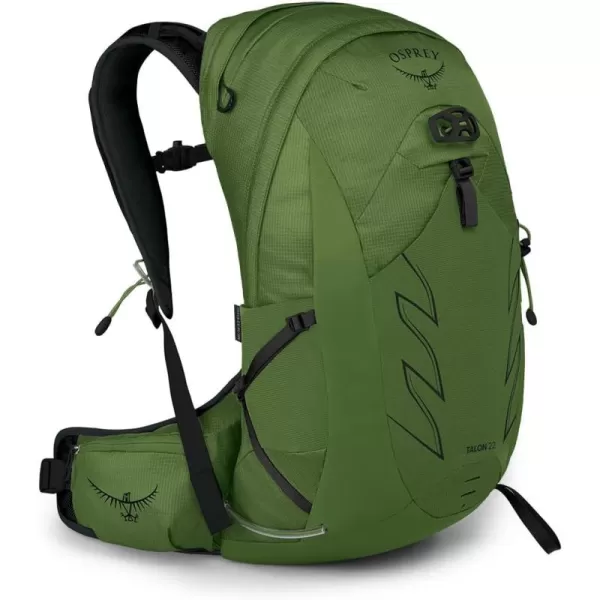 Osprey Talon 22L Mens Hiking Backpack with Hipbelt Green BeltBlack LXLGreen BeltBlack