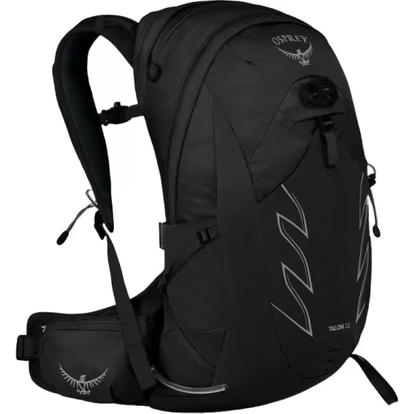 Osprey Talon 22L Mens Hiking Backpack with Hipbelt Green BeltBlack LXLStealth Black