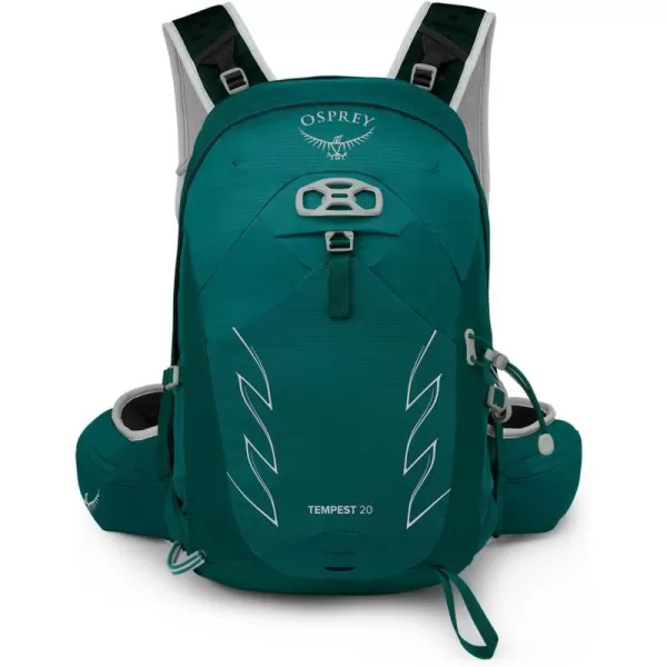 Osprey Tempest 20L Womens Hiking Backpack with Hipbelt Stealth Black WMLJasper Green