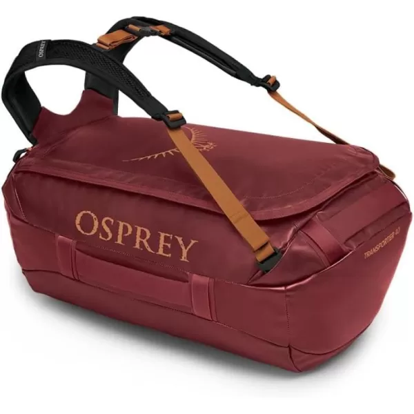 Osprey Transporter 40L Travel Duffel Bag BlackRed Mountain