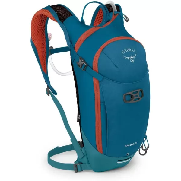 OspreySiskin 8 wRes Ultimate Red OSWaterfront Blue