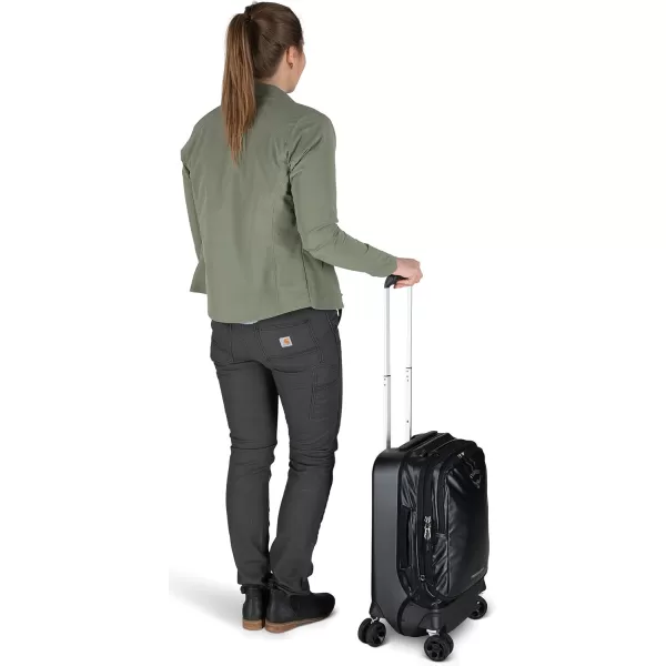 imageOsprey Transporter Hybrid Carry On Luggage 4 Spinner Wheels 22quot36L Venturi BlueBlack