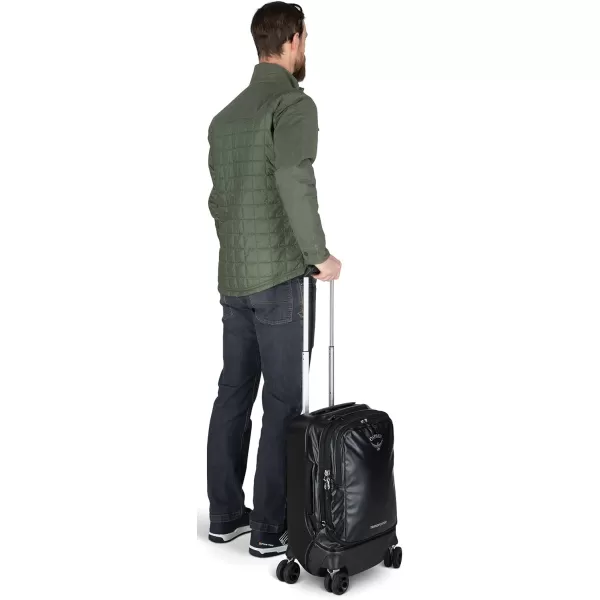 imageOsprey Transporter Hybrid Carry On Luggage 4 Spinner Wheels 22quot36L Venturi BlueBlack