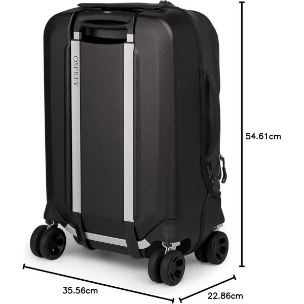 imageOsprey Transporter Hybrid Carry On Luggage 4 Spinner Wheels 22quot36L Venturi BlueBlack