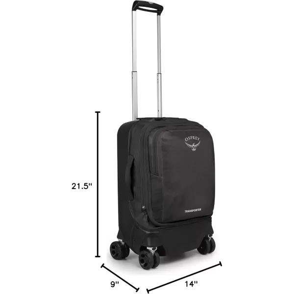 imageOsprey Transporter Hybrid Carry On Luggage 4 Spinner Wheels 22quot36L Venturi BlueBlack