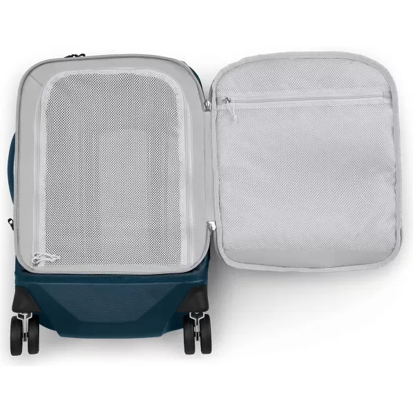 imageOsprey Transporter Hybrid Carry On Luggage 4 Spinner Wheels 22quot36L Venturi BlueVenturi Blue