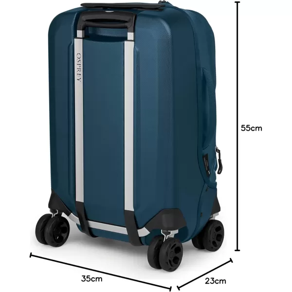 imageOsprey Transporter Hybrid Carry On Luggage 4 Spinner Wheels 22quot36L Venturi BlueVenturi Blue