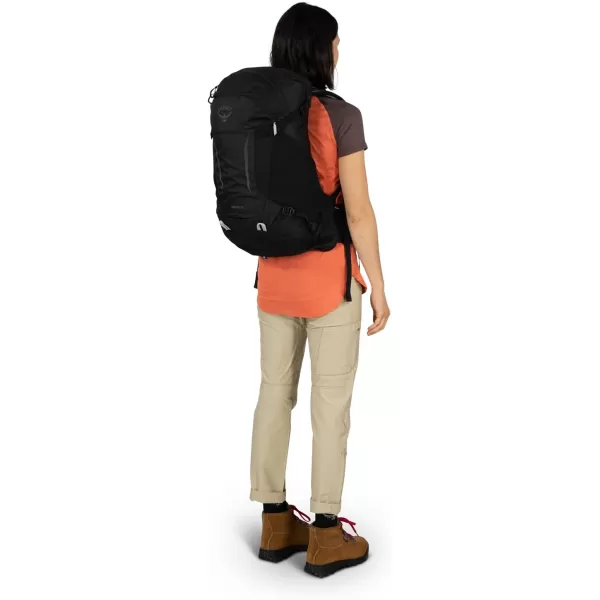 imageOsprey Hikelite 28L Unisex Hiking Backpack Black MediumLargePine Leaf Green