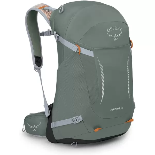 imageOsprey Hikelite 28L Unisex Hiking Backpack Black MediumLargePine Leaf Green
