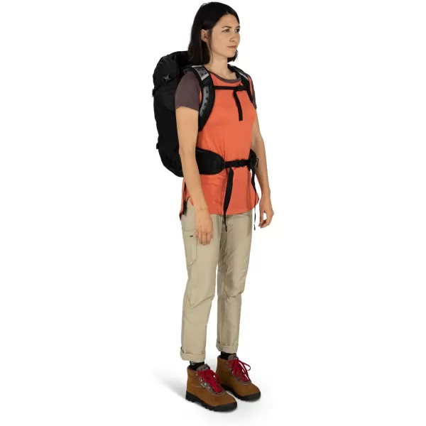 imageOsprey Hikelite 28L Unisex Hiking Backpack Black MediumLargePine Leaf Green
