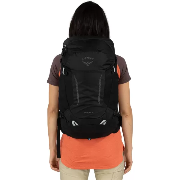 imageOsprey Hikelite 28L Unisex Hiking Backpack Black MediumLargePine Leaf Green