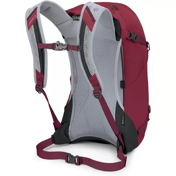 imageOsprey Hikelite 28L Unisex Hiking Backpack Black MediumLargeSangria Red