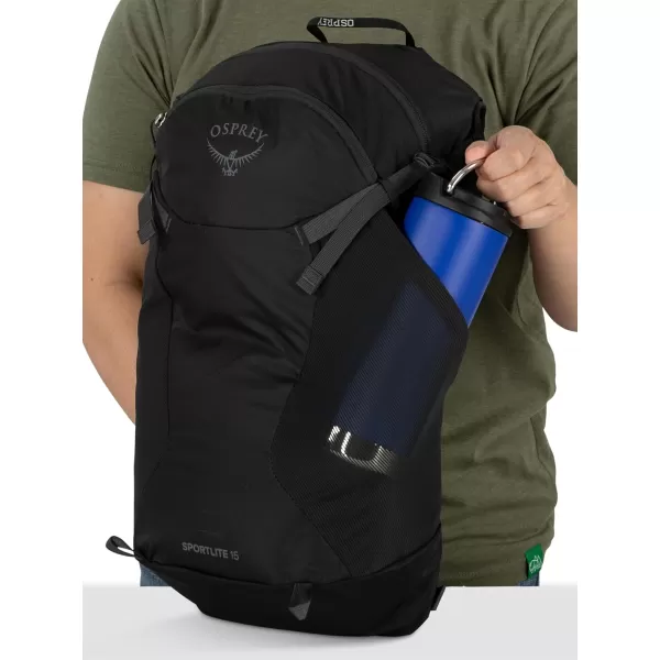 imageOsprey Sportlite 15L Unisex Hiking Backpack Blue SkyPine Leaf Green