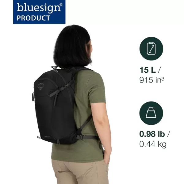 imageOsprey Sportlite 15L Unisex Hiking Backpack Blue SkyPine Leaf Green