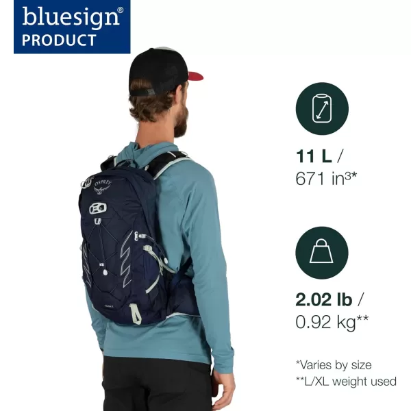 imageOsprey Talon 11L Mens Hiking Backpack with Hipbelt Green BeltBlack SMSawdustEarl Grey