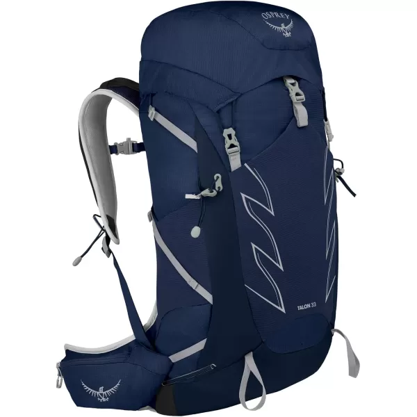imageOsprey Talon 33L Mens Hiking Backpack with Hipbelt Eclipse Grey SMCeramic Blue