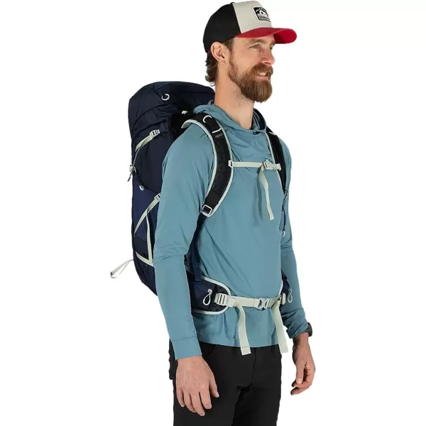 imageOsprey Talon 33L Mens Hiking Backpack with Hipbelt Eclipse Grey SMCeramic Blue