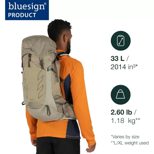 imageOsprey Talon 33L Mens Hiking Backpack with Hipbelt Eclipse Grey SMStealth Black