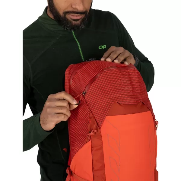 imageOsprey Talon Pro 20L Mens Hiking Backpack with Hipbelt Silver LiningMars Orange