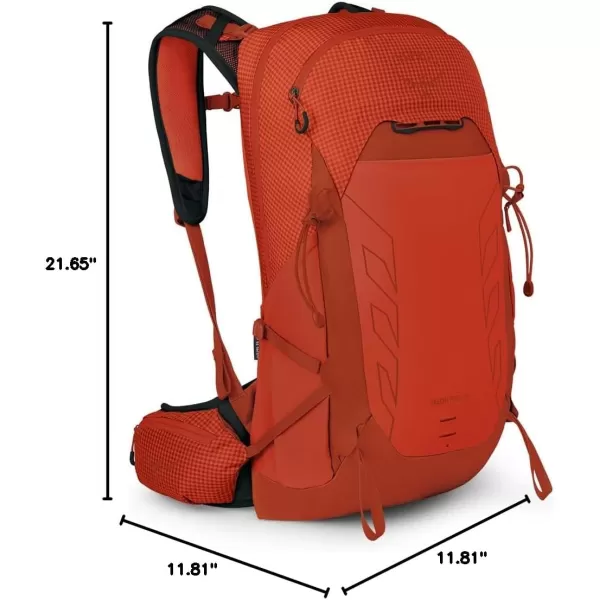 imageOsprey Talon Pro 20L Mens Hiking Backpack with Hipbelt Silver LiningMars Orange