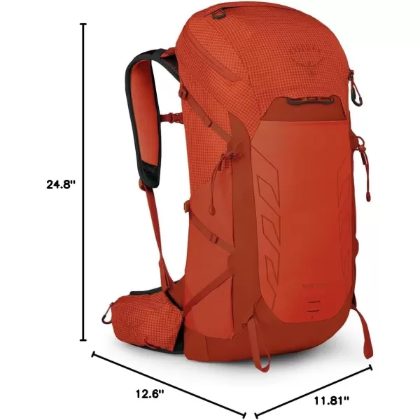imageOsprey Talon Pro 30L Mens Hiking Backpack with Hipbelt Silver LiningMars Orange