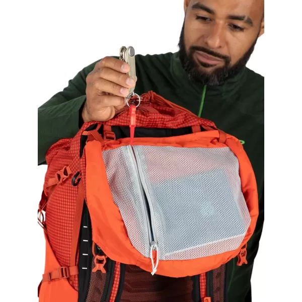 imageOsprey Talon Pro 40L Mens Hiking Backpack with Hipbelt Mars Orange SMMars Orange