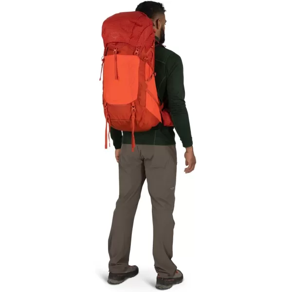 imageOsprey Talon Pro 40L Mens Hiking Backpack with Hipbelt Mars Orange SMSilver Lining
