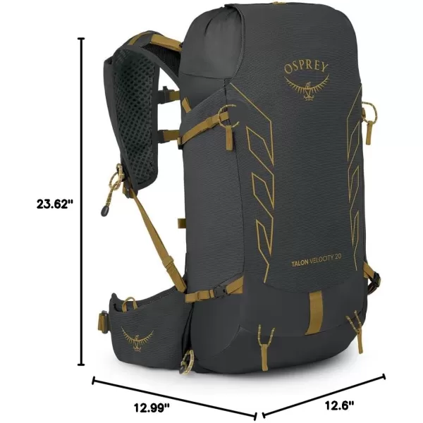 imageOsprey Talon Velocity 20L Mens Hiking Backpack Dark CharcoalTumbleweed LXLDark CharcoalTumbleweed Yellow