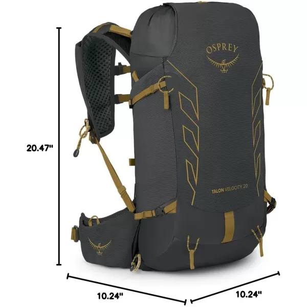 imageOsprey Talon Velocity 20L Mens Hiking Backpack Dark CharcoalTumbleweed LXLDark CharcoalTumbleweed Yellow