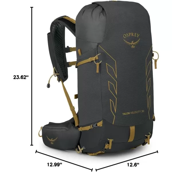 imageOsprey Talon Velocity 30L Mens Hiking Backpack Matcha GreenLemongrass SMDark CharcoalTumbleweed Yellow