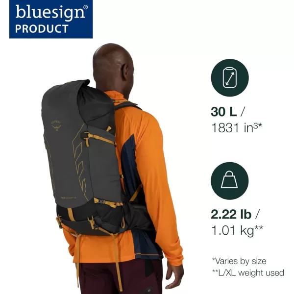 imageOsprey Talon Velocity 30L Mens Hiking Backpack Matcha GreenLemongrass SMDark CharcoalTumbleweed Yellow