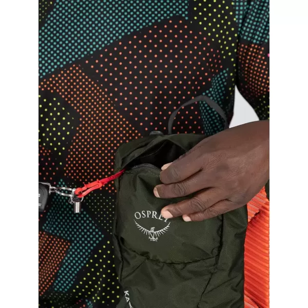imageOsprey Katari 3L Mens Biking Backpack with Hydraulics Reservoir Green Creek