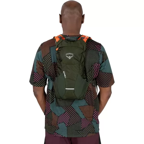 imageOsprey Katari 3L Mens Biking Backpack with Hydraulics Reservoir Green Creek