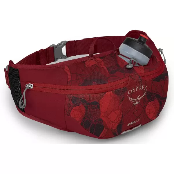 imageOsprey Savu 2L Unisex Lumbar Biking Hydration Pack BlackClaret Red