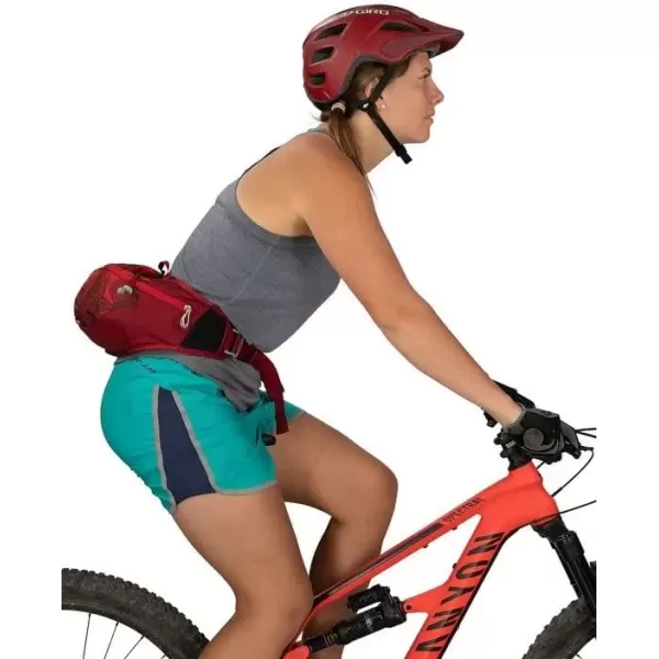 imageOsprey Savu 2L Unisex Lumbar Biking Hydration Pack BlackClaret Red