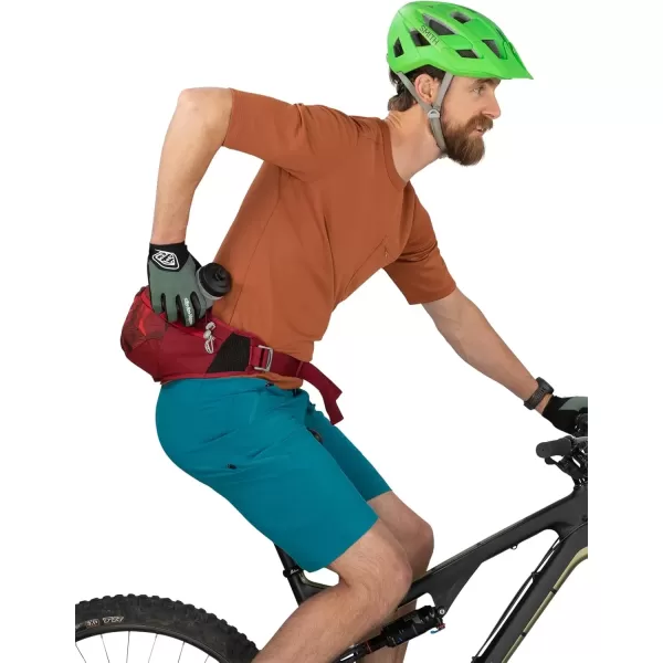 imageOsprey Savu 2L Unisex Lumbar Biking Hydration Pack BlackClaret Red