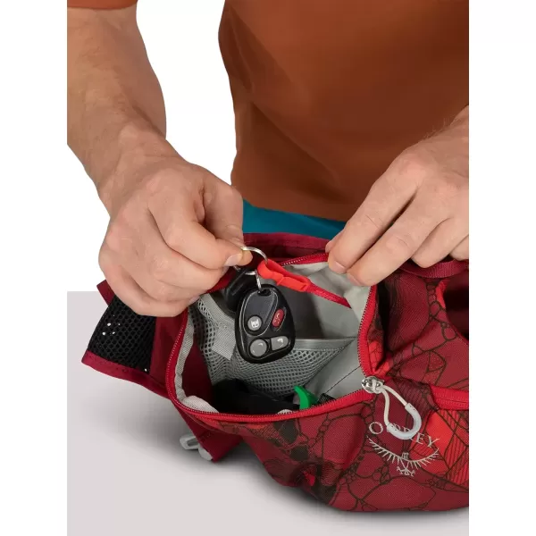 imageOsprey Savu 2L Unisex Lumbar Biking Hydration Pack BlackClaret Red