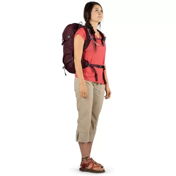 imageOsprey Skimmer 28L Womens Hiking Hydration Backpack Plum RedPlum Red