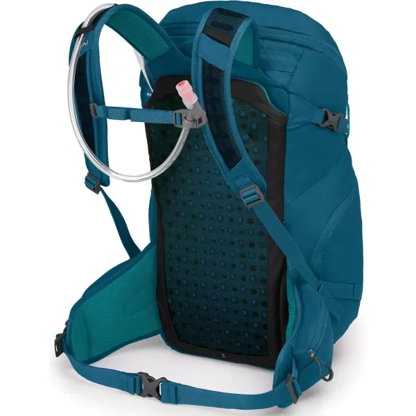 imageOsprey Skimmer 28L Womens Hiking Hydration Backpack Plum RedSapphire Blue