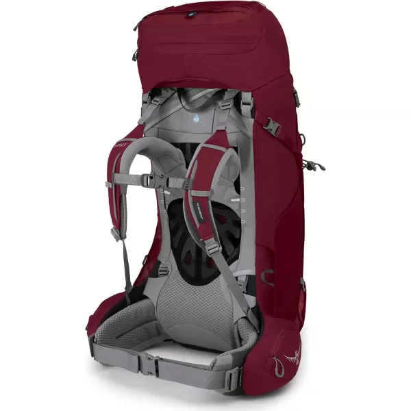 imageOsprey Ariel 55L Womens Backpacking Backpack Black WXSSClaret Red