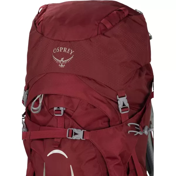 imageOsprey Ariel 55L Womens Backpacking Backpack Black WXSSClaret Red