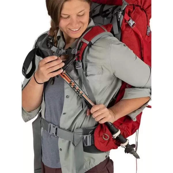 imageOsprey Ariel Plus 60 Womens Backpacking Backpack  Prior SeasonCarnelian Red