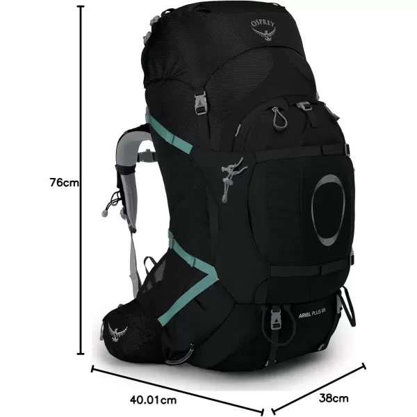 imageOsprey Ariel Plus 85 Womens Backpacking PackBlack