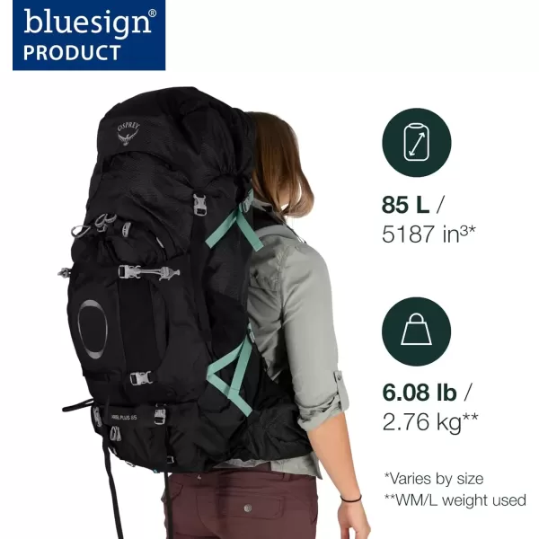 imageOsprey Ariel Plus 85 Womens Backpacking PackBlack