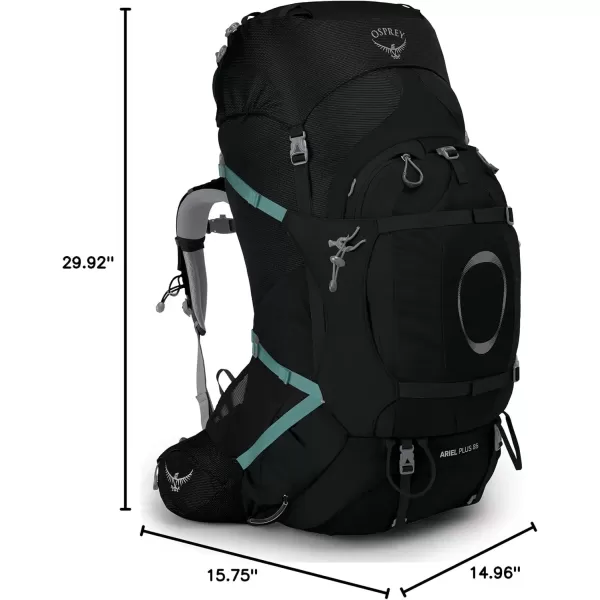 imageOsprey Ariel Plus 85 Womens Backpacking PackBlack