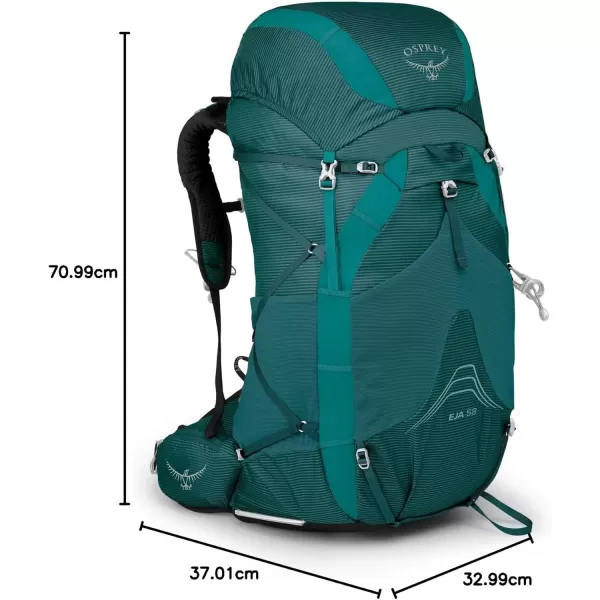 imageOsprey Eja 58 Womens Ultralight Backpacking BackpackDeep Teal