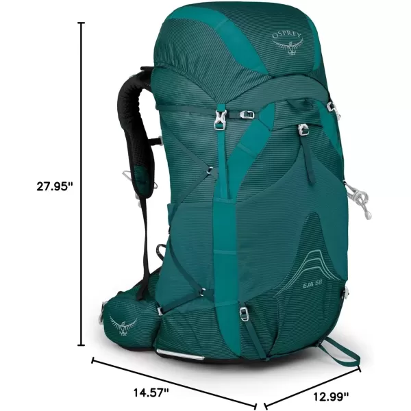 imageOsprey Eja 58 Womens Ultralight Backpacking BackpackDeep Teal